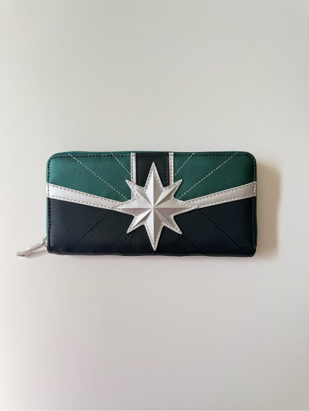 Loungefly Captain Marvel Kree Suit Zip Around Wallet